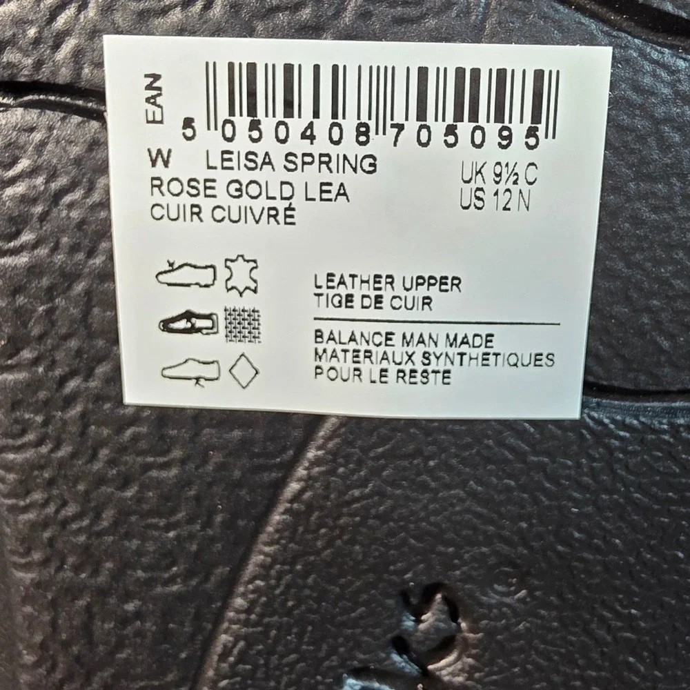 Clarks Leisa Spring Comfort Sandals Womens 12N Rose Gold Leather Metallic NEW - Picture 4 of 7